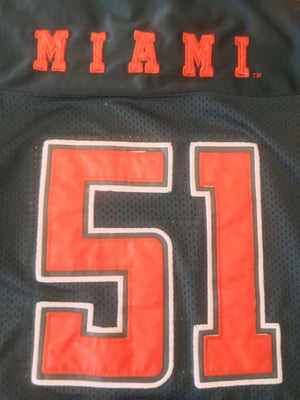 Vinatge Miami College Football Jersey
